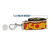 Dog Leash - Classic Teenage Mutant Ninja Turtles 4-Turtle Faces Pepperoni Pizza/Turtles Pose16
