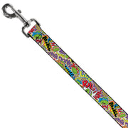 Dog Leash - Teenage Mutant Ninja Turtles Sticker Slaps Collage White/Multi Color