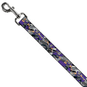 Dog Leash - Teenage Mutant Ninja Turtles Shredder Action Poses Grays/Purple
