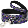 Load image into Gallery viewer, Dog Leash - Teenage Mutant Ninja Turtles Shredder Action Poses Grays/Purple
