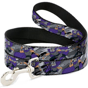Dog Leash - Teenage Mutant Ninja Turtles Shredder Action Poses Grays/Purple