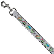 Dog Leash - Teenage Mutant Ninja Turtles Expressions Gray