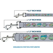 Dog Leash - Teenage Mutant Ninja Turtles Expressions Gray