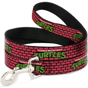Dog Leash - TEENAGE MUTANT NINJA TURTLES Brick Title Logo Red