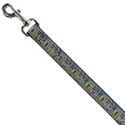 Dog Leash - Teenage Mutant Ninja Turtles Battle Purple Foot Soldier Ninja Video Game Scene Grays