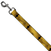 Dog Leash - THE POLAR EXPRESS ROUND TRIP Ticket Black/Golds