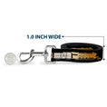 Load image into Gallery viewer, Dog Leash - POLAR EXPRESS Train Cars Black/Golds
