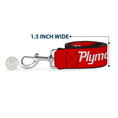 Load image into Gallery viewer, Dog Leash - PLYMOUTH Text Logo Red/White
