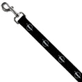 Load image into Gallery viewer, Dog Leash - Barracuda Emblem Repeat Black/Silver
