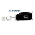 Load image into Gallery viewer, Dog Leash - Barracuda Emblem Repeat Black/Silver
