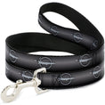 Load image into Gallery viewer, Dog Leash - Barracuda Emblem Repeat Gray Fade/Silver
