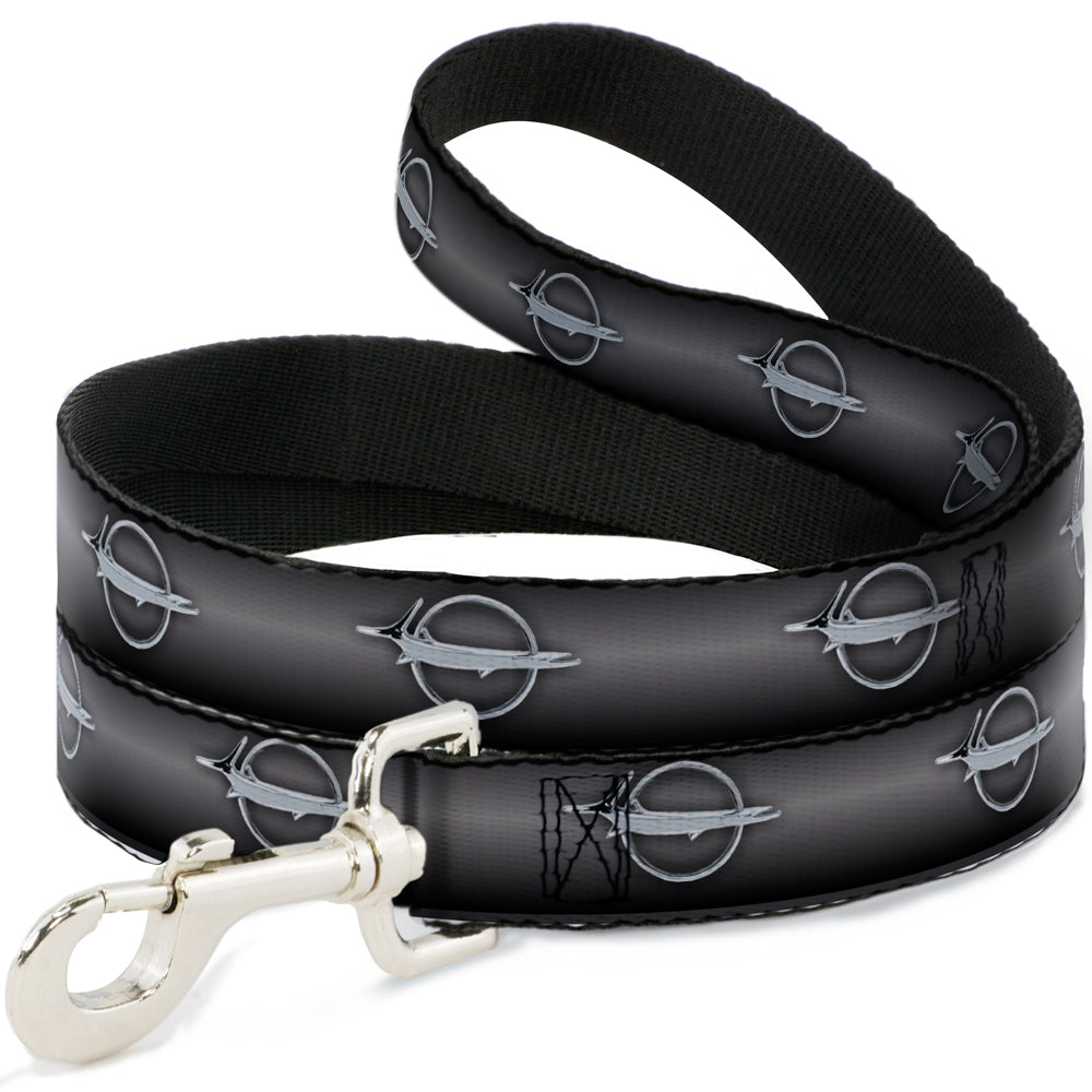 Dog Leash - Barracuda Emblem Repeat Gray Fade/Silver