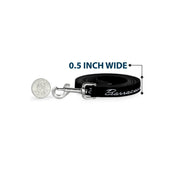 Dog Leash - BARRACUDA Script Logo Black/Silver