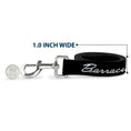 Load image into Gallery viewer, Dog Leash - BARRACUDA Script Logo Black/Silver

