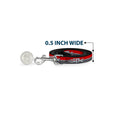 Load image into Gallery viewer, Dog Leash - Plymouth GTX Emblem/Stripe Red/White/Grays

