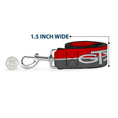 Load image into Gallery viewer, Dog Leash - Plymouth GTX Emblem/Stripe Red/White/Grays
