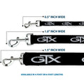 Load image into Gallery viewer, Dog Leash - Plymouth GTX Emblem Black/Silver Fade/White
