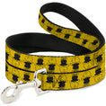 Load image into Gallery viewer, Dog Leash - Peanuts Charlie Brown Pose Flip Yellow/Black
