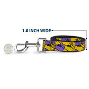 Dog Leash - Peanuts Woodstock Shades Pose Blocks Blue/Yellow/Black