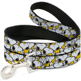 Load image into Gallery viewer, Dog Leash - Peanuts Snoopy Pose Stacked Yellow
