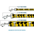 Load image into Gallery viewer, Dog Leash - Peanuts Snoopy Walking/Silhouette Pose Yellow/Black/White
