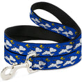 Load image into Gallery viewer, Dog Leash - Peanuts Snoopy Running and Woodstock Pose Blue
