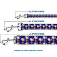 Load image into Gallery viewer, Dog Leash - Peanuts Astronaut Snoopy Walking Pose Scattered Blue/Orange
