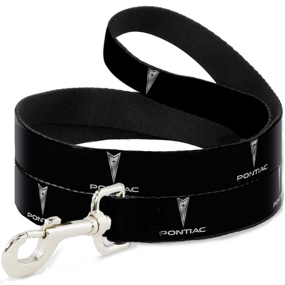 Dog Leash - Pontiac Black/Silver Logo REPEAT