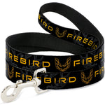 Dog Leash - Pontiac FIREBIRD/Logo Black/Grays/Golds