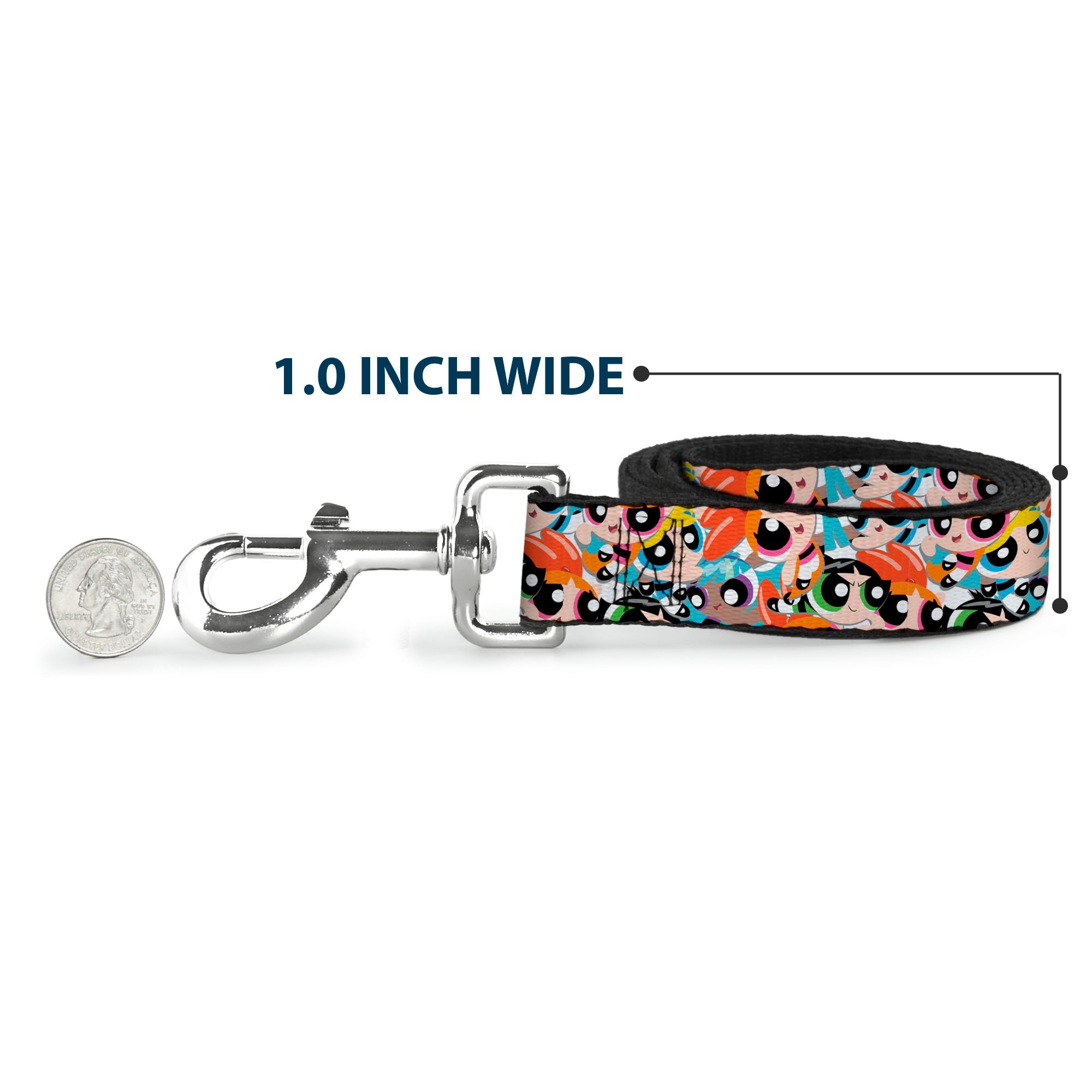Dog Leash - The Powerpuff Girls Expressions Stacked