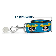 Dog Leash - The Powerpuff Girls Bubbles Face Close-Up Blue