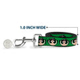 Load image into Gallery viewer, Dog Leash - The Powerpuff Girls Buttercup Face Close-Up Green
