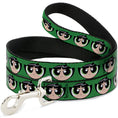 Load image into Gallery viewer, Dog Leash - The Powerpuff Girls Buttercup Face Close-Up Green

