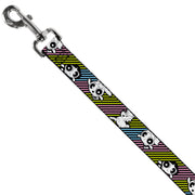 Dog Leash - The Powerpuff Girls and Donny Stripe Black/Multi Pastel