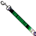 Load image into Gallery viewer, Dog Leash - THE RIDDLER/Face CLOSE-UP Black/Green
