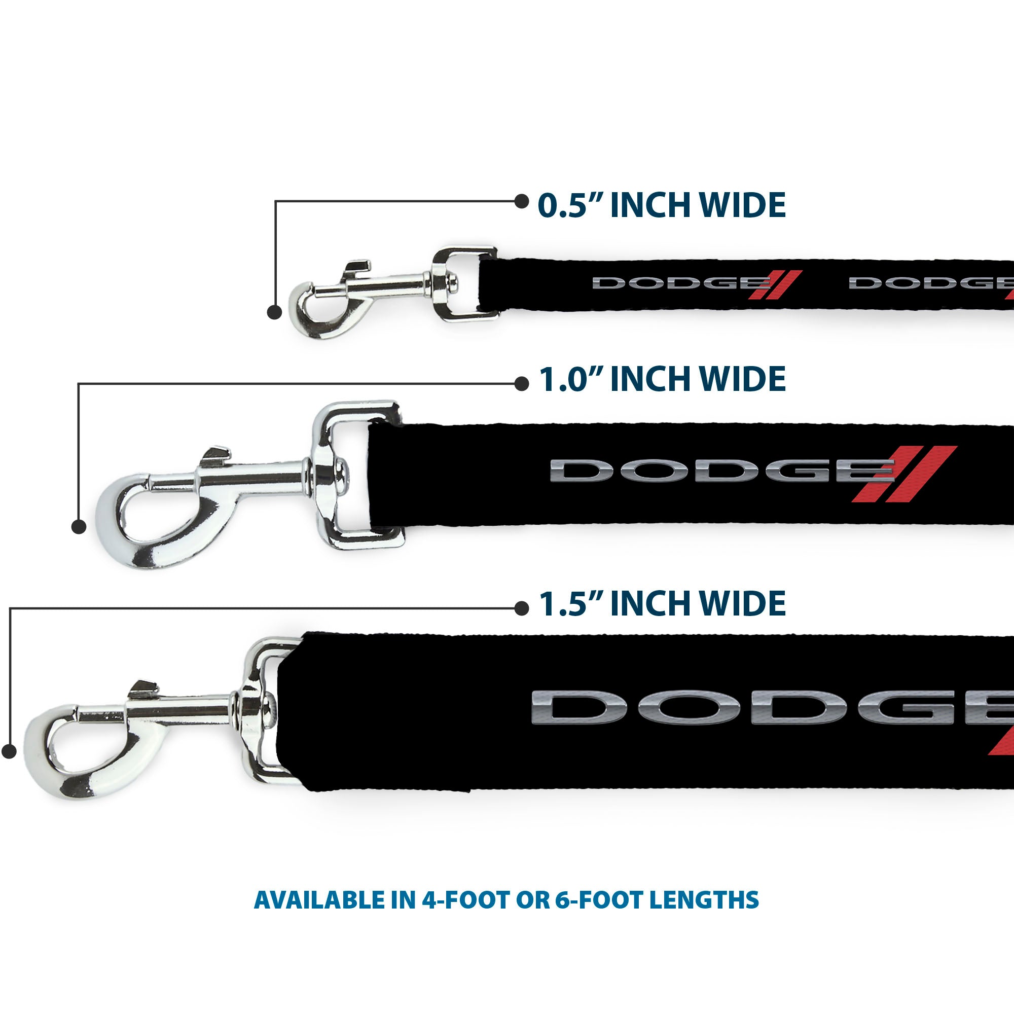 Dog Leash - Dodge Red Rhombus REPEAT