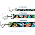 Load image into Gallery viewer, Dog Leash - ROCKO'S MODERN LIFE Character Portraits/Triangles Black/Blue

