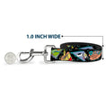 Load image into Gallery viewer, Dog Leash - ROCKO'S MODERN LIFE Character Portraits/Triangles Black/Blue
