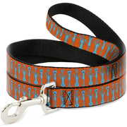Dog Leash - Mr. Meeseeks Poses Flip Orange