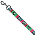 Load image into Gallery viewer, Dog Leash - Rick and Morty Circuit Faces/Portal Gun Pink
