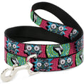 Load image into Gallery viewer, Dog Leash - Rick and Morty Circuit Faces/Portal Gun Pink
