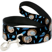Dog Leash - Rick and Morty Death Crystals and Morty Expression Black/Blues