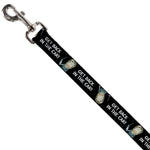 Dog Leash - Rick and Morty Rick GET BACK IN THE CAR Pose Black/White