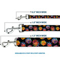 Load image into Gallery viewer, Dog Leash - Rick and Morty Vaporwave Expressions Scattered Black/Multi Color
