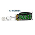 Load image into Gallery viewer, Dog Leash - Scooby Doo & Shaggy Pose/BAKED Black/Green
