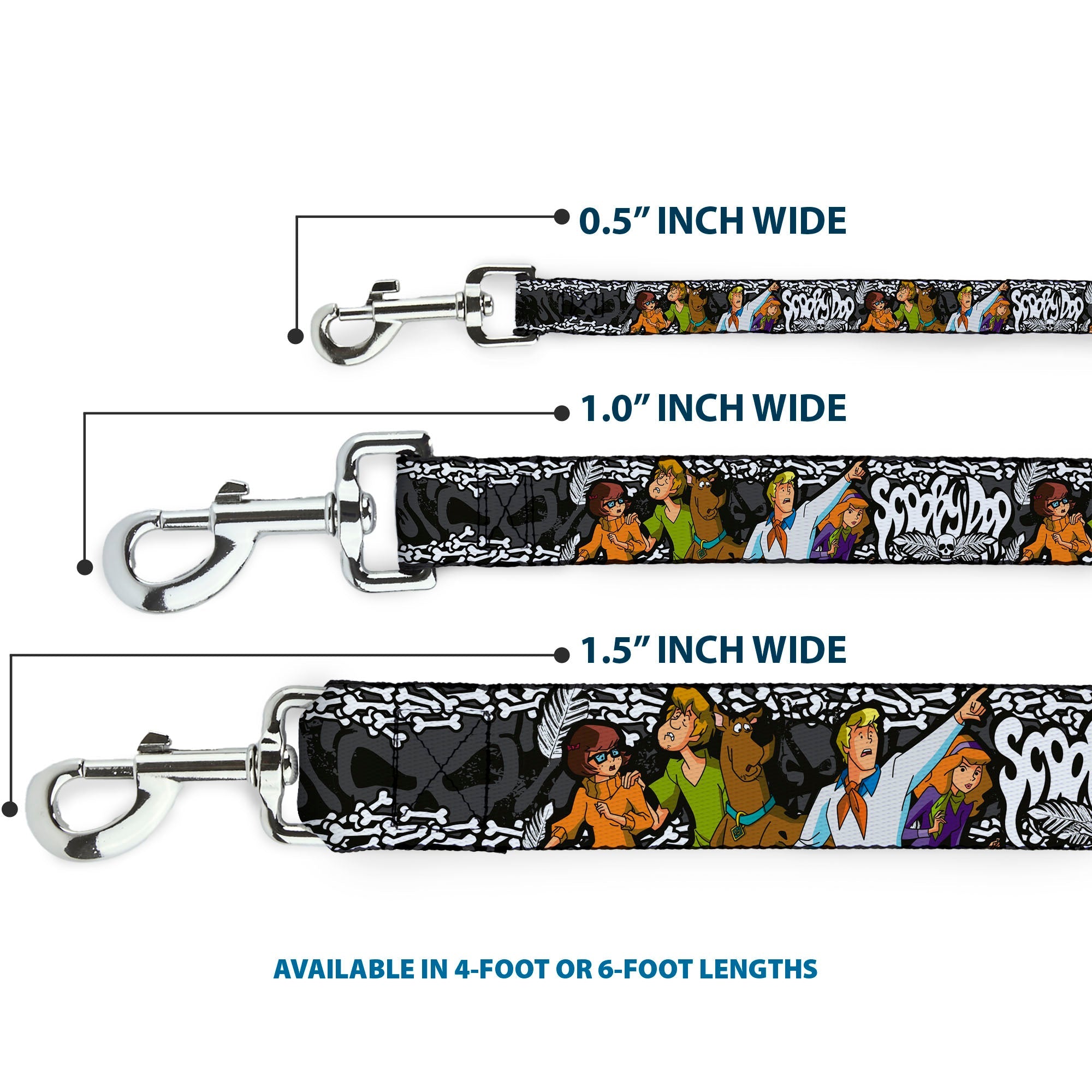 Dog Leash - SCOOBY DOO Group Pose/Bones