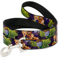 Load image into Gallery viewer, Dog Leash - Scooby & Shaggy Hugging w/Werewolf Man Purple
