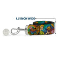 Load image into Gallery viewer, Dog Leash - Scooby Doo and Shaggy Poses/Munchies Tie Dye Multi Color
