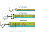 Load image into Gallery viewer, Dog Leash - Scooby Doo THE MYSTERY MACHINE Paint Job Green/Aqua/Orange
