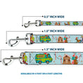 Load image into Gallery viewer, Dog Leash - Scooby Doo Holiday Scenes and Icons Baby Blue
